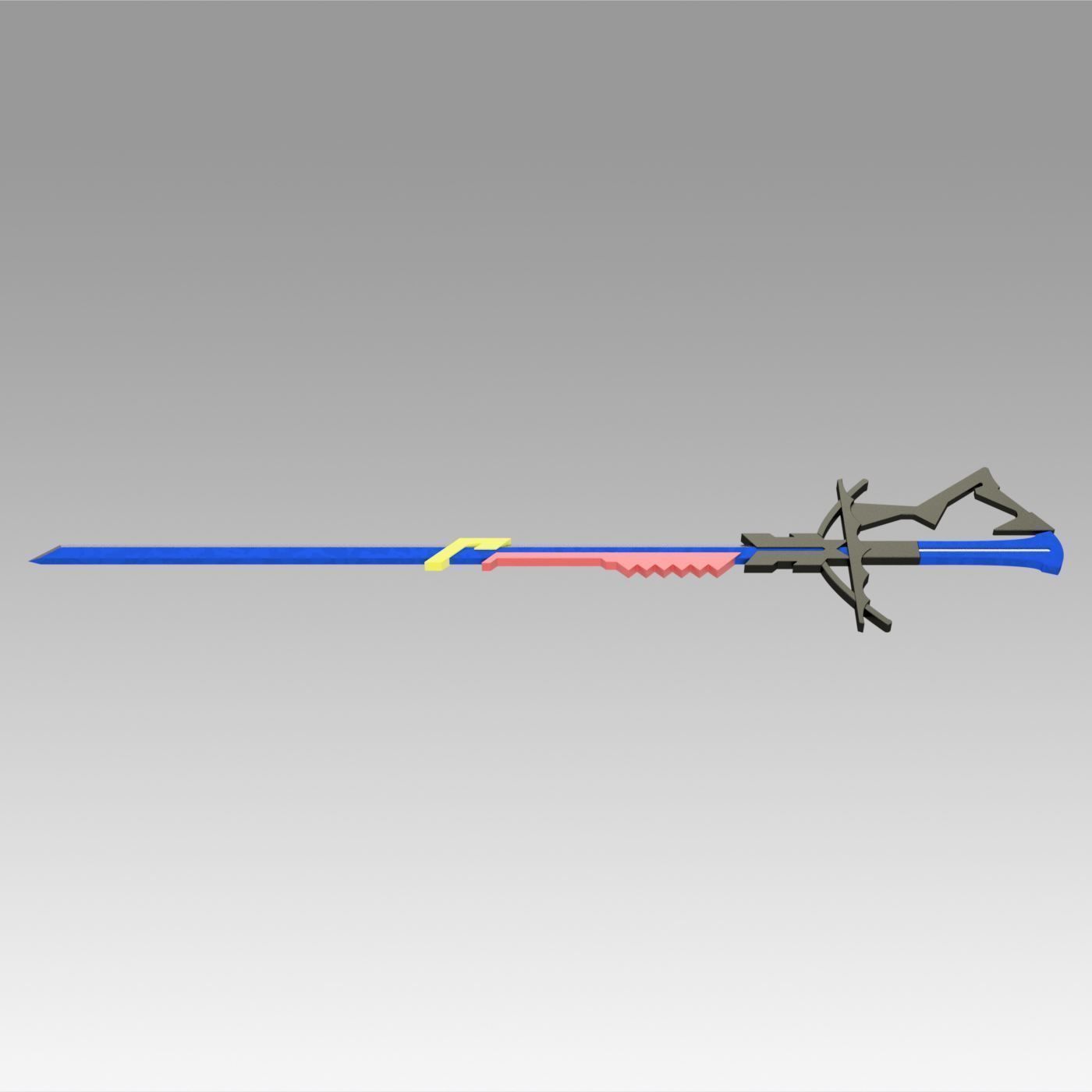 Arknights Astesia Epoque Sword Cosplay Weapon Prop 3D print model_7