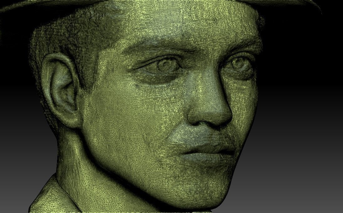 Bruno Mars bust 3D printing ready stl obj formats 3D print model_25