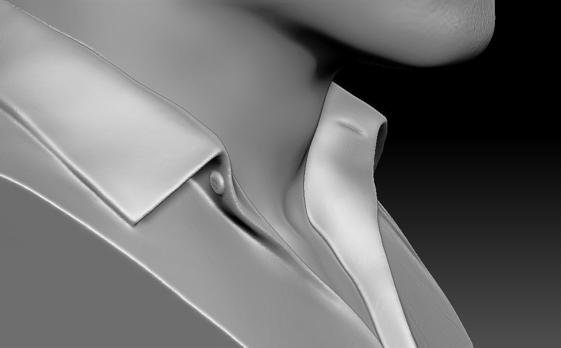 Bruno Mars bust 3D printing ready stl obj formats 3D print model_19