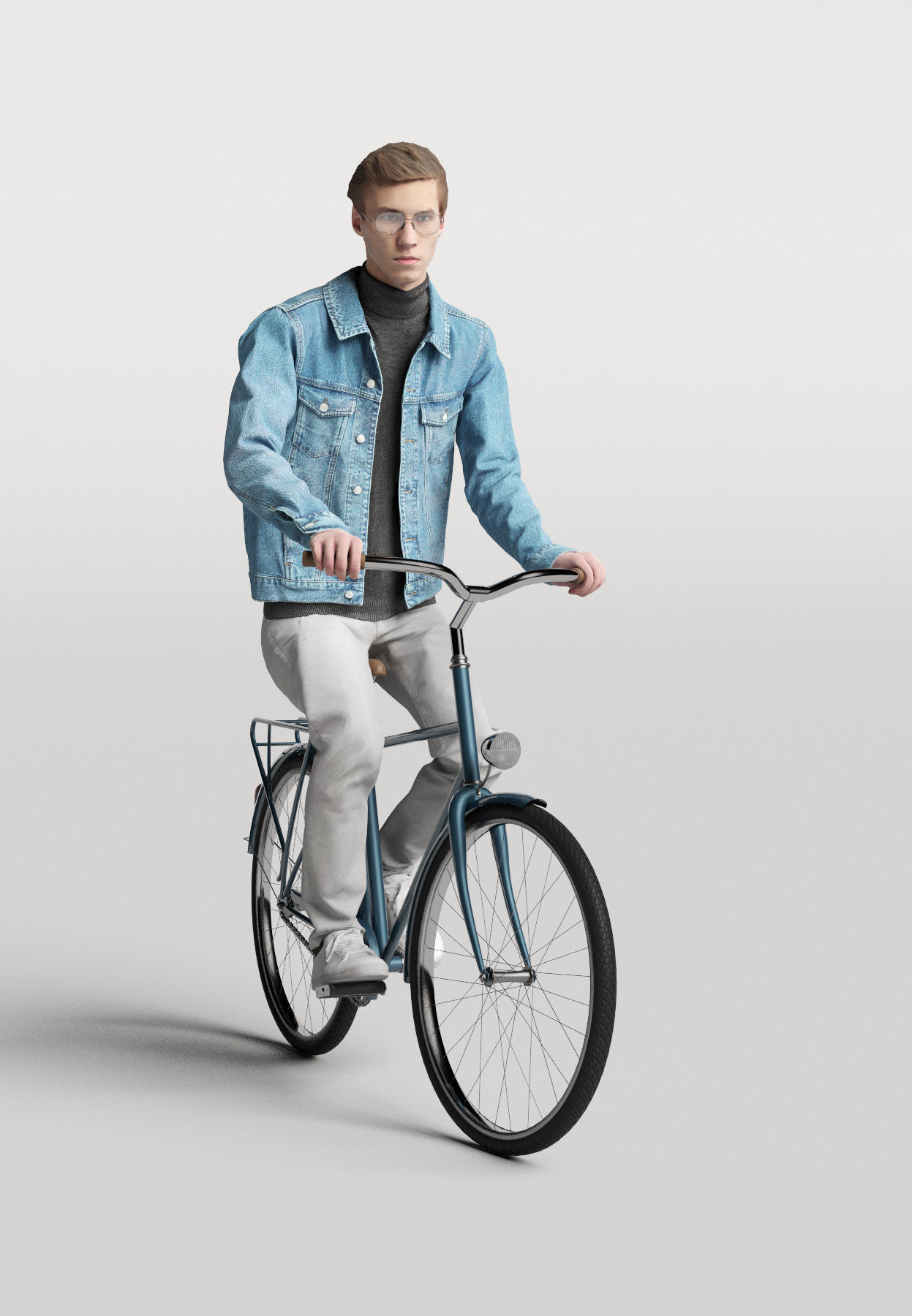 Humano Biking Man 0703 3D model_2