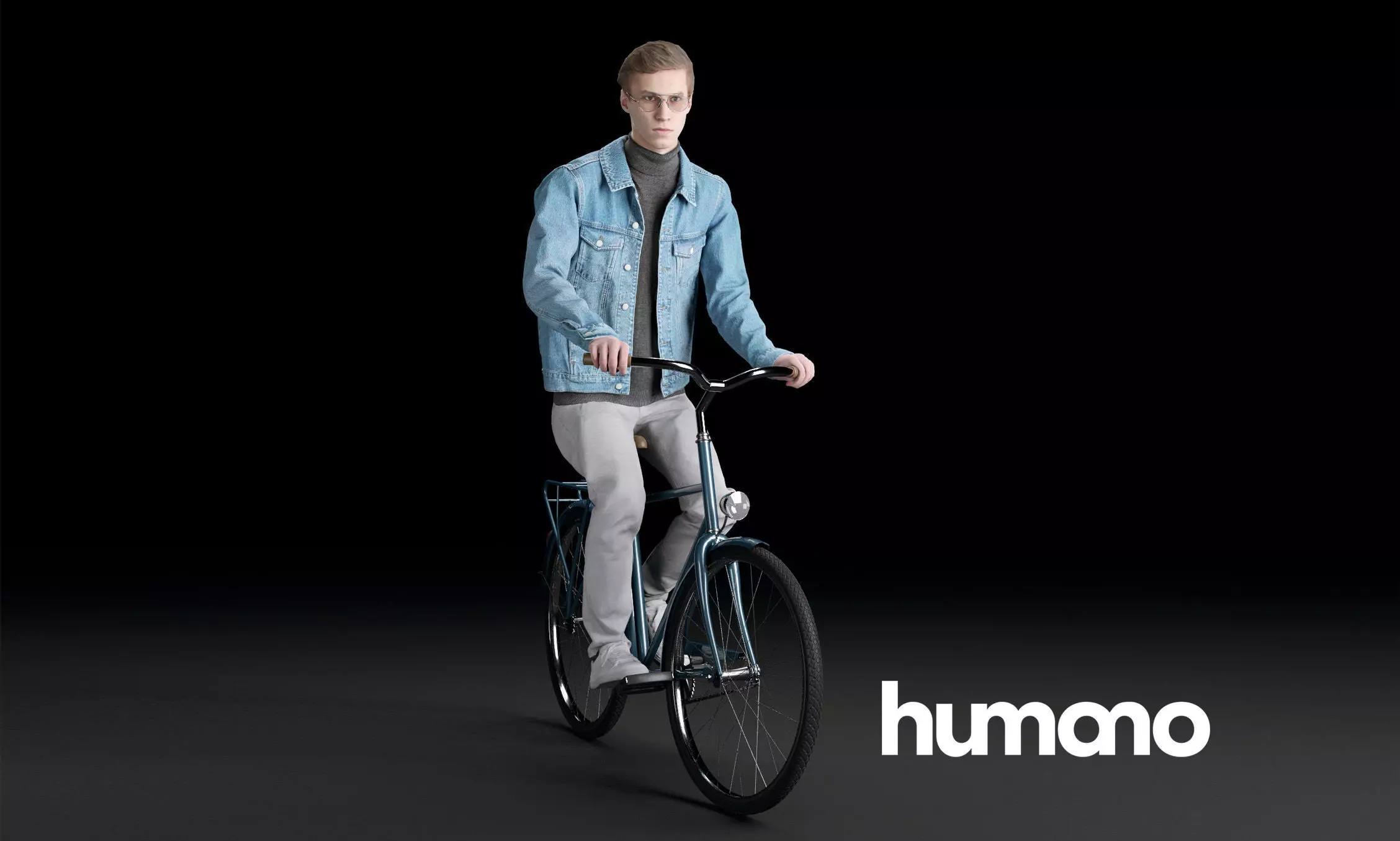 Humano Biking Man 0703 3D model_0