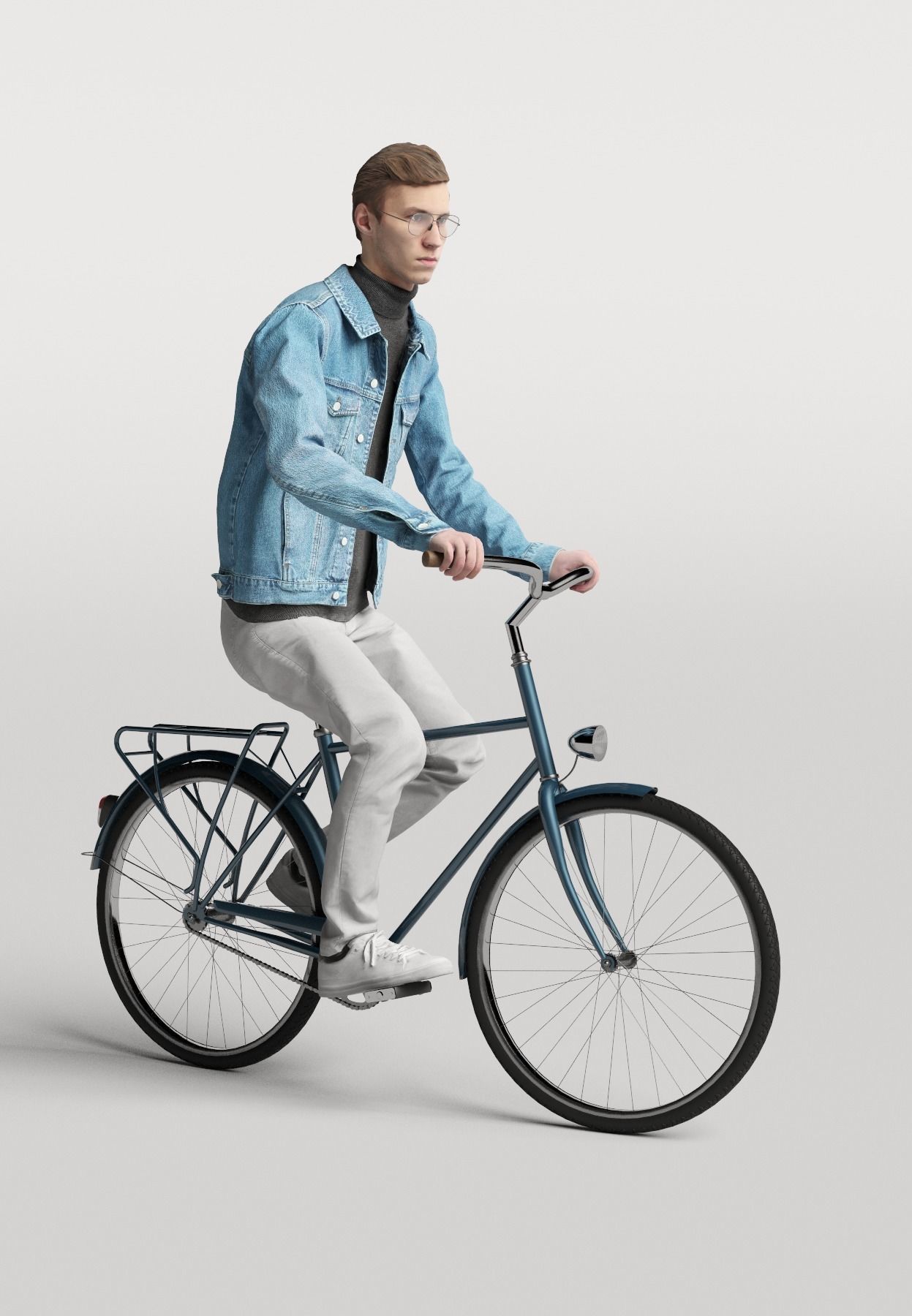 Humano Biking Man 0703 3D model_1