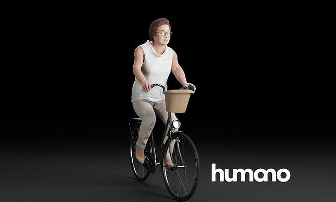 Humano Biking Woman 0705 3D model