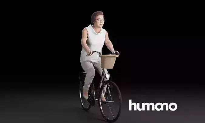 Humano Biking Woman 0705 3D model