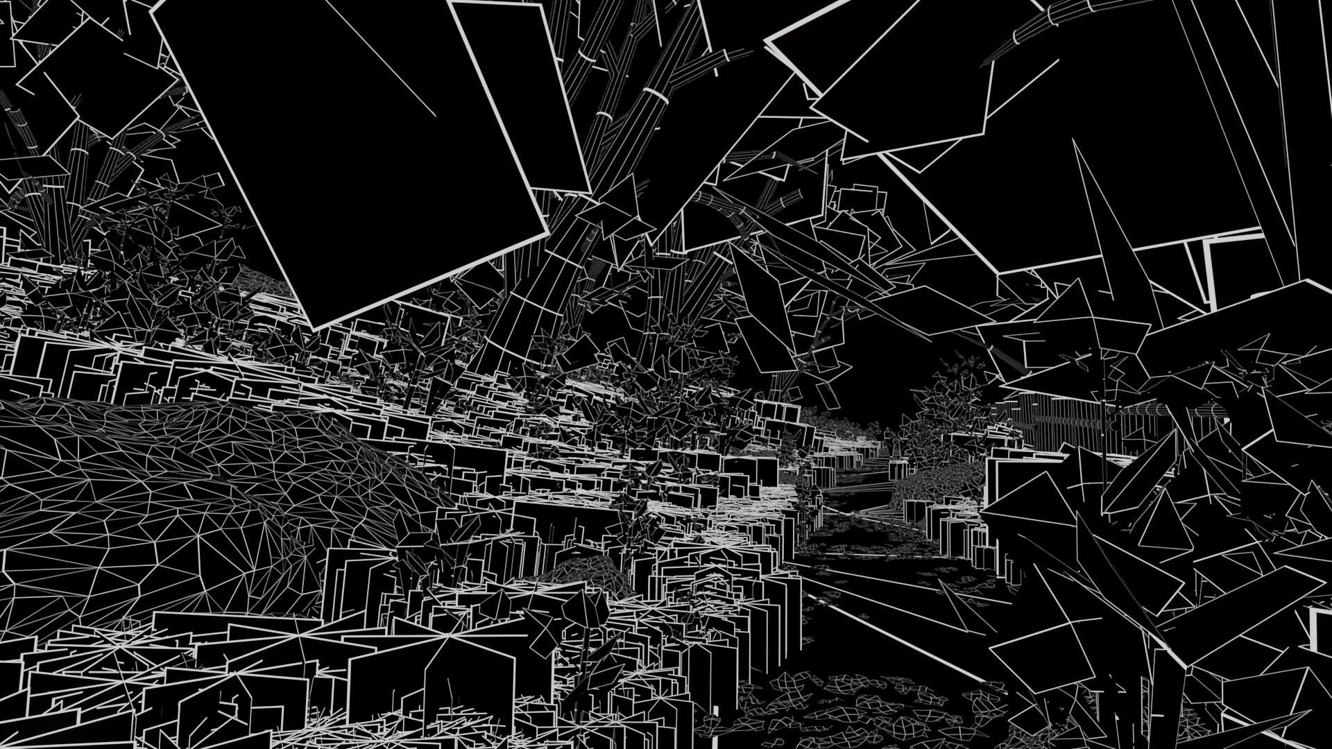 Forest path Scene 3D model_10