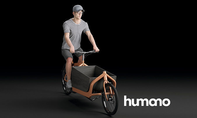 Humano Biking Woman 0709 3D model