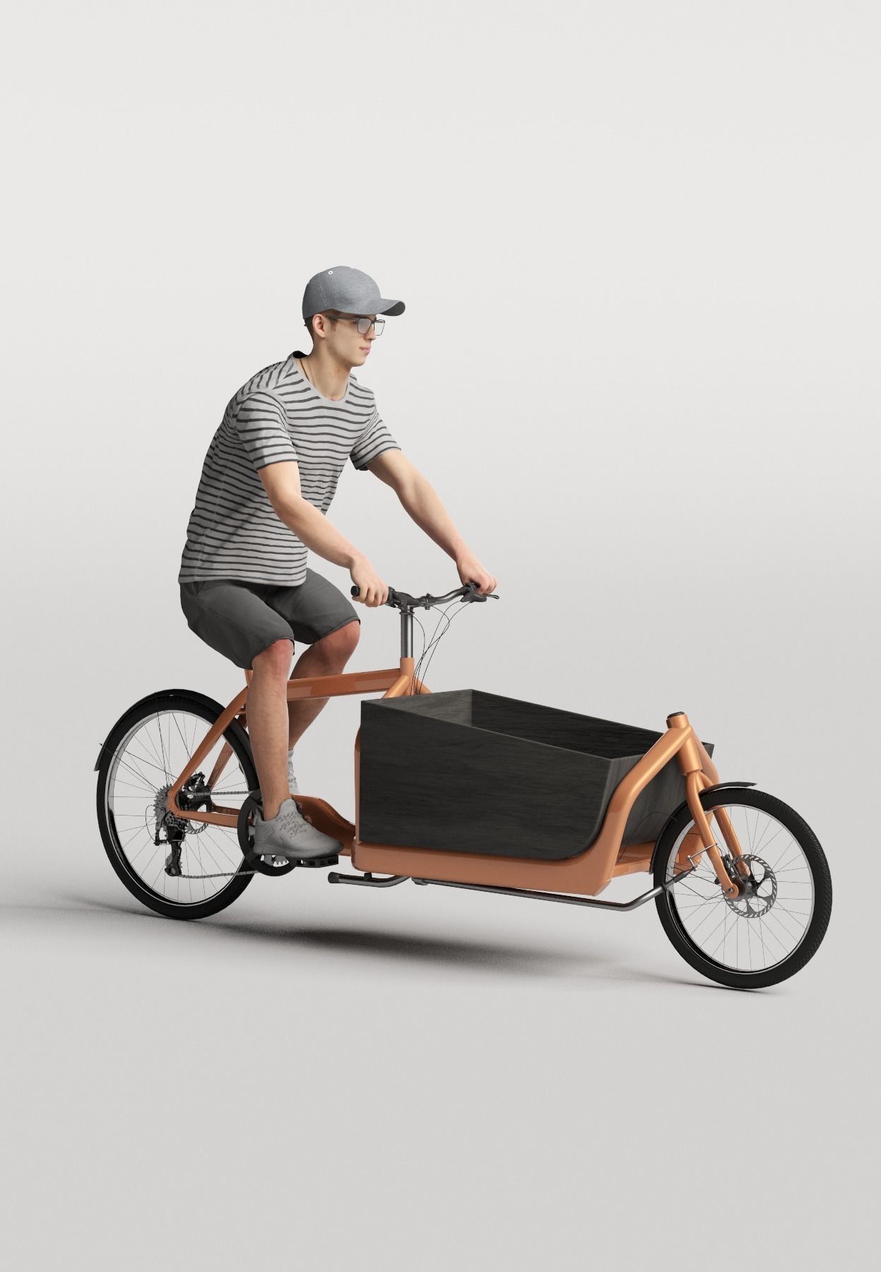 Humano Biking Woman 0709 3D model_1