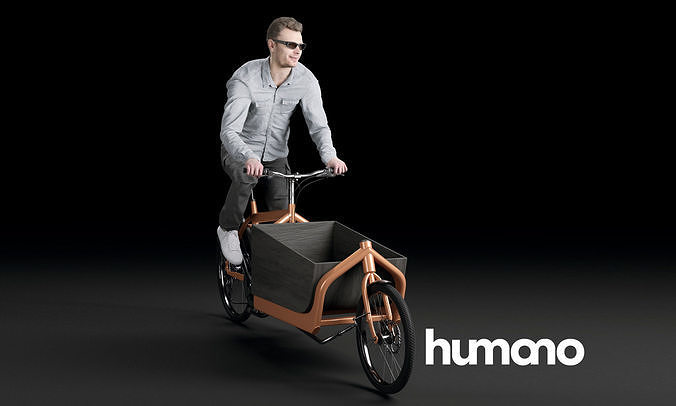 Humano Biking Woman 0710 3D model