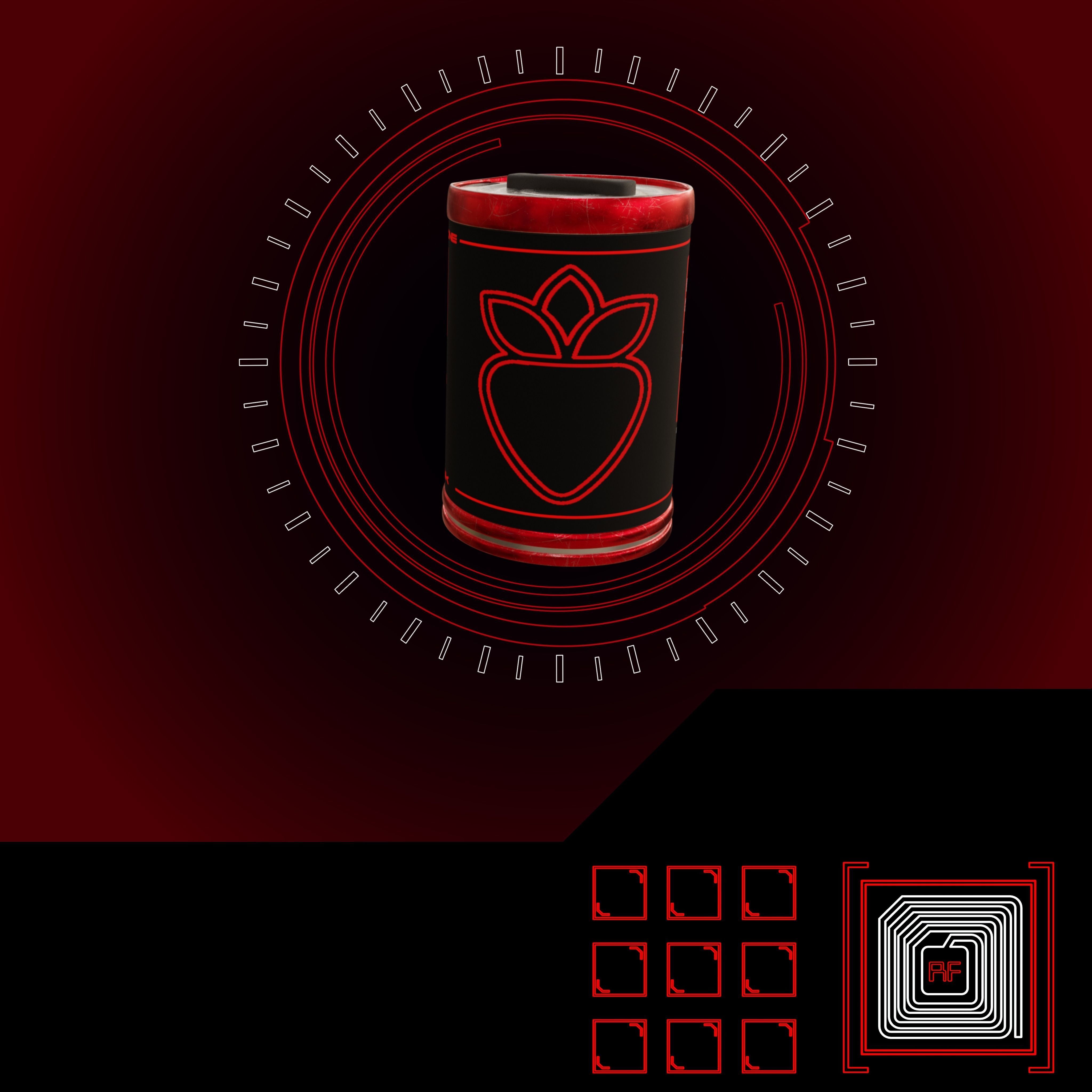 Realistic Cyberpunk Vending Machine Low-poly 3D model_7