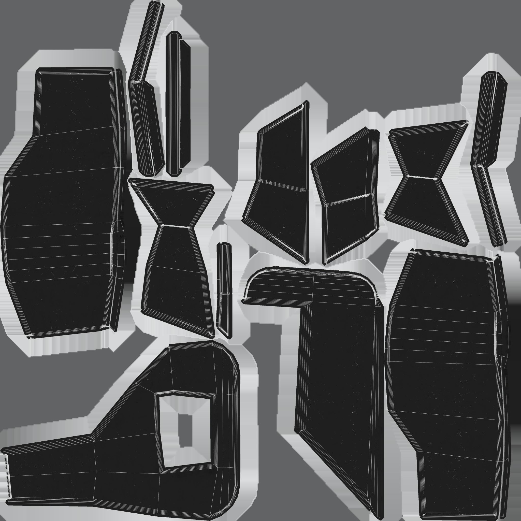 Realistic Cyberpunk Vending Machine Low-poly 3D model_10