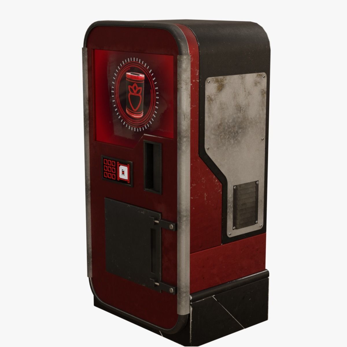 Realistic Cyberpunk Vending Machine Low-poly 3D model_2