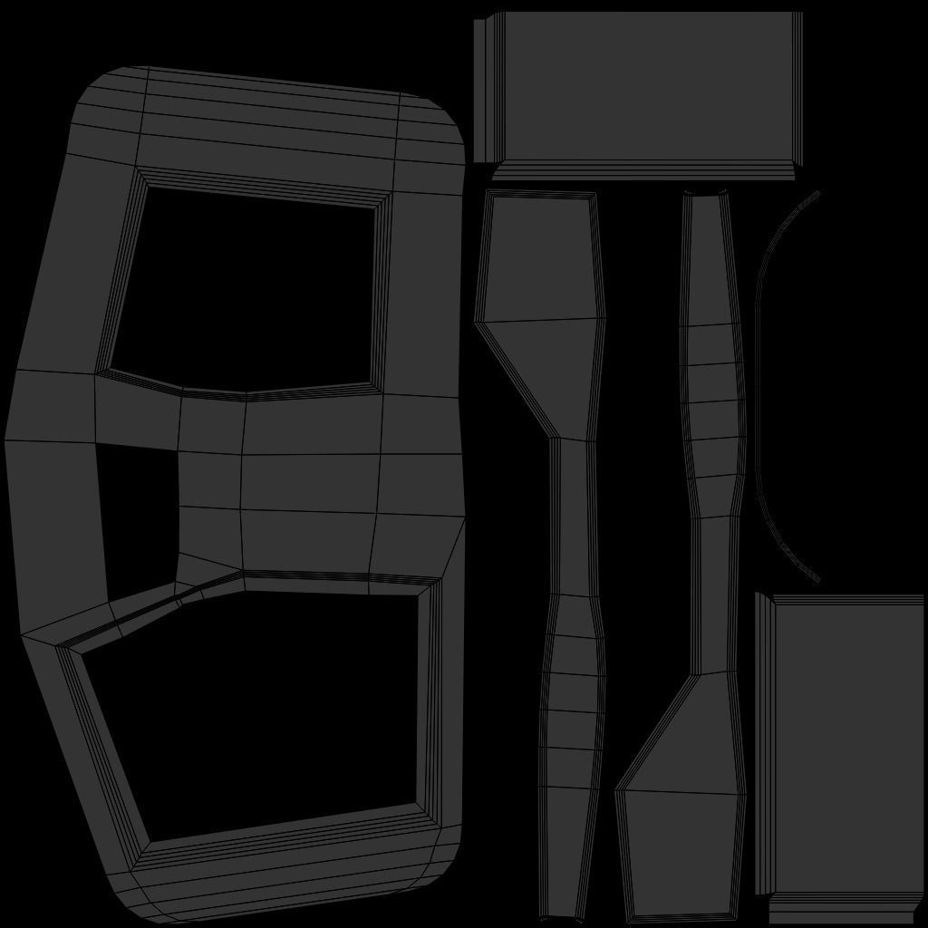 Realistic Cyberpunk Vending Machine Low-poly 3D model_14