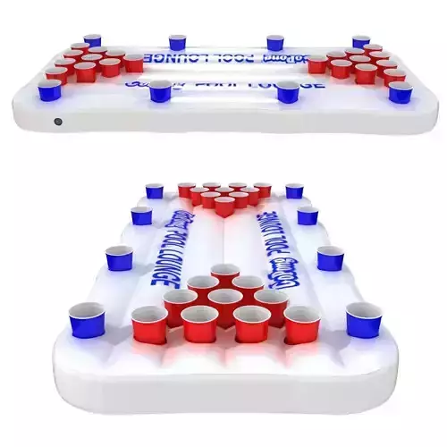 GoPong Pool Lounge Floating Beer Pong Table Inflatable