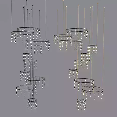 Suspenders Vertical Ring Matrix Pendant