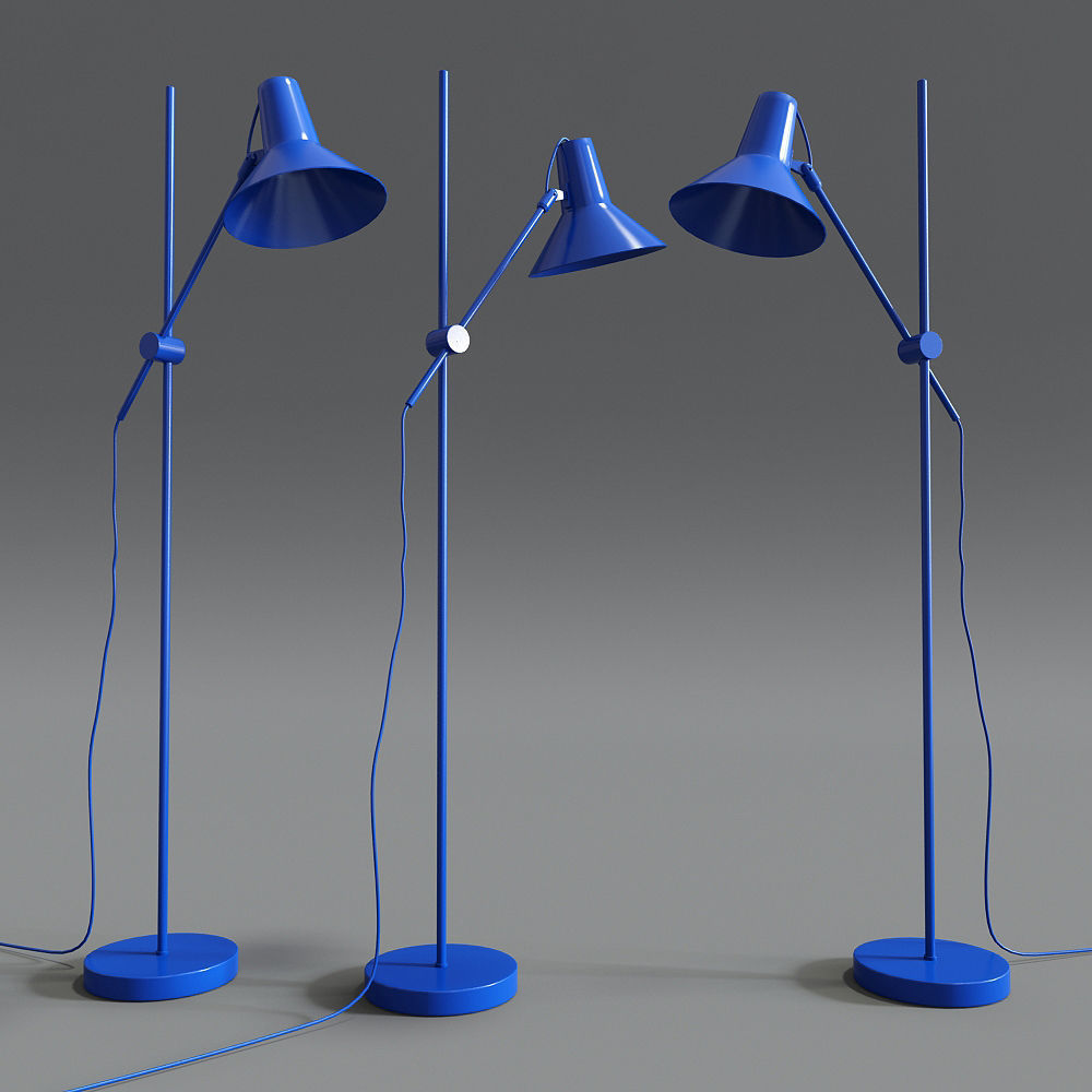 Ikea Vintage Industrial Floor Lamp 3D model_2