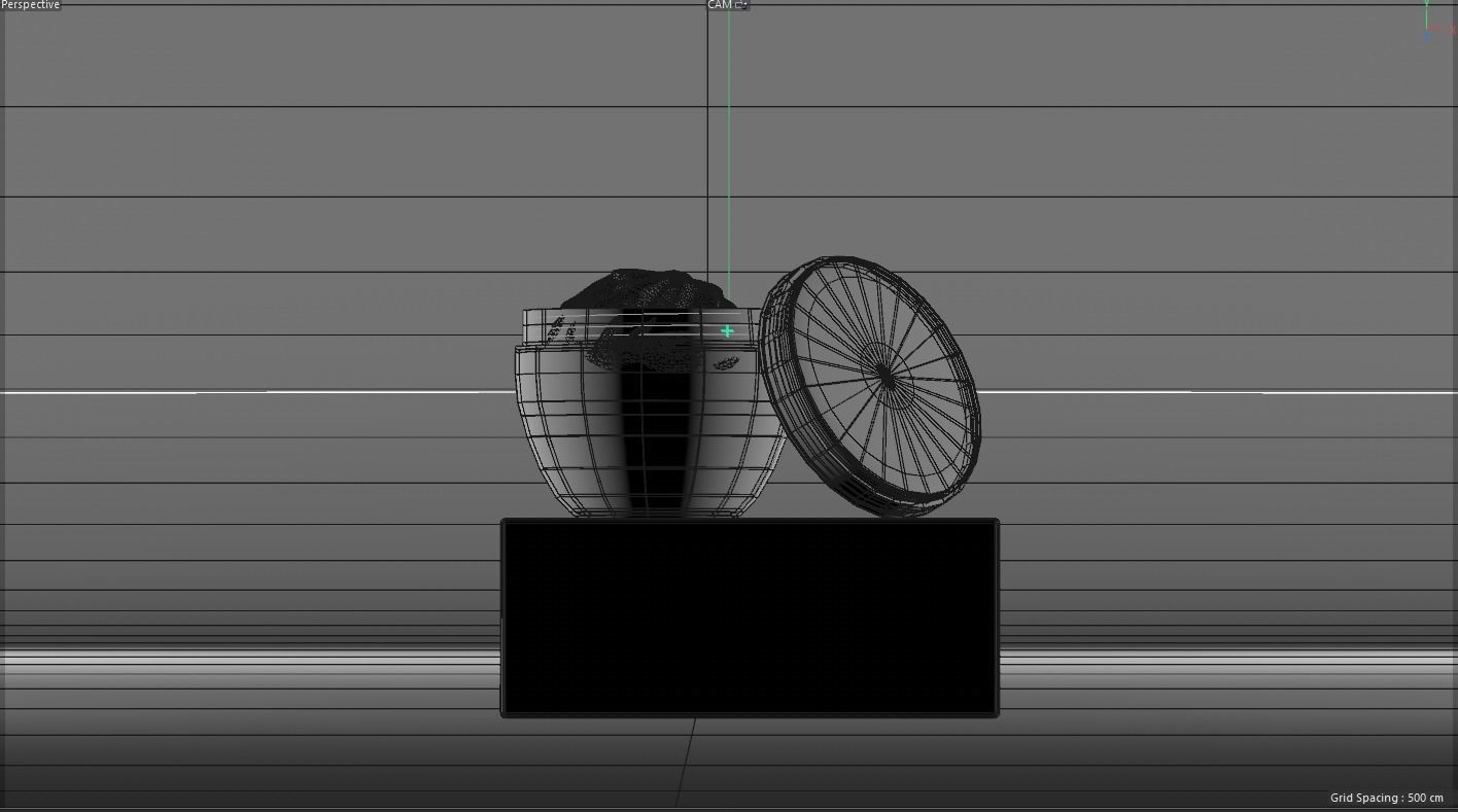 cream jar Cosmetic model 3D model_1