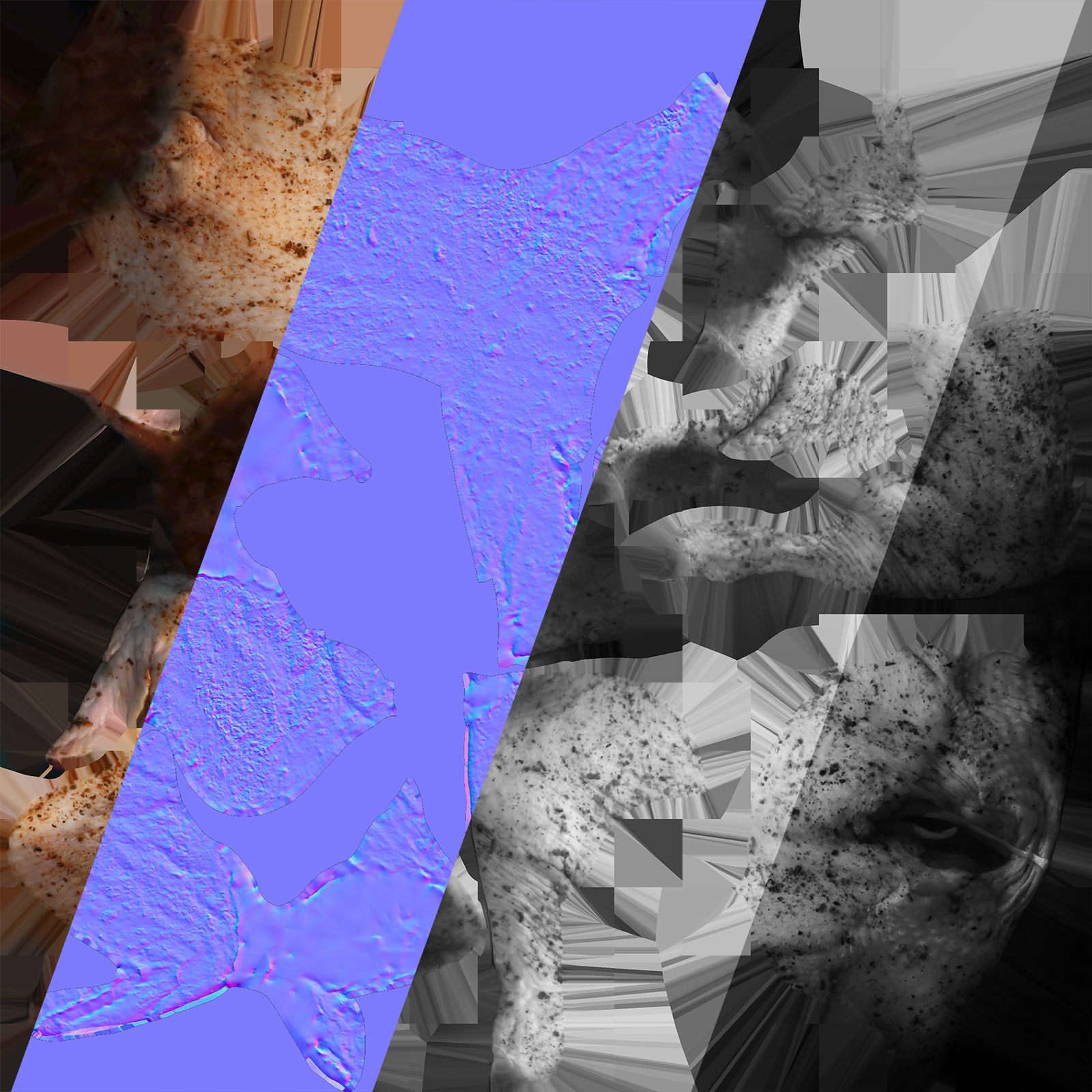 Chicken and Potatoes 3D model_6