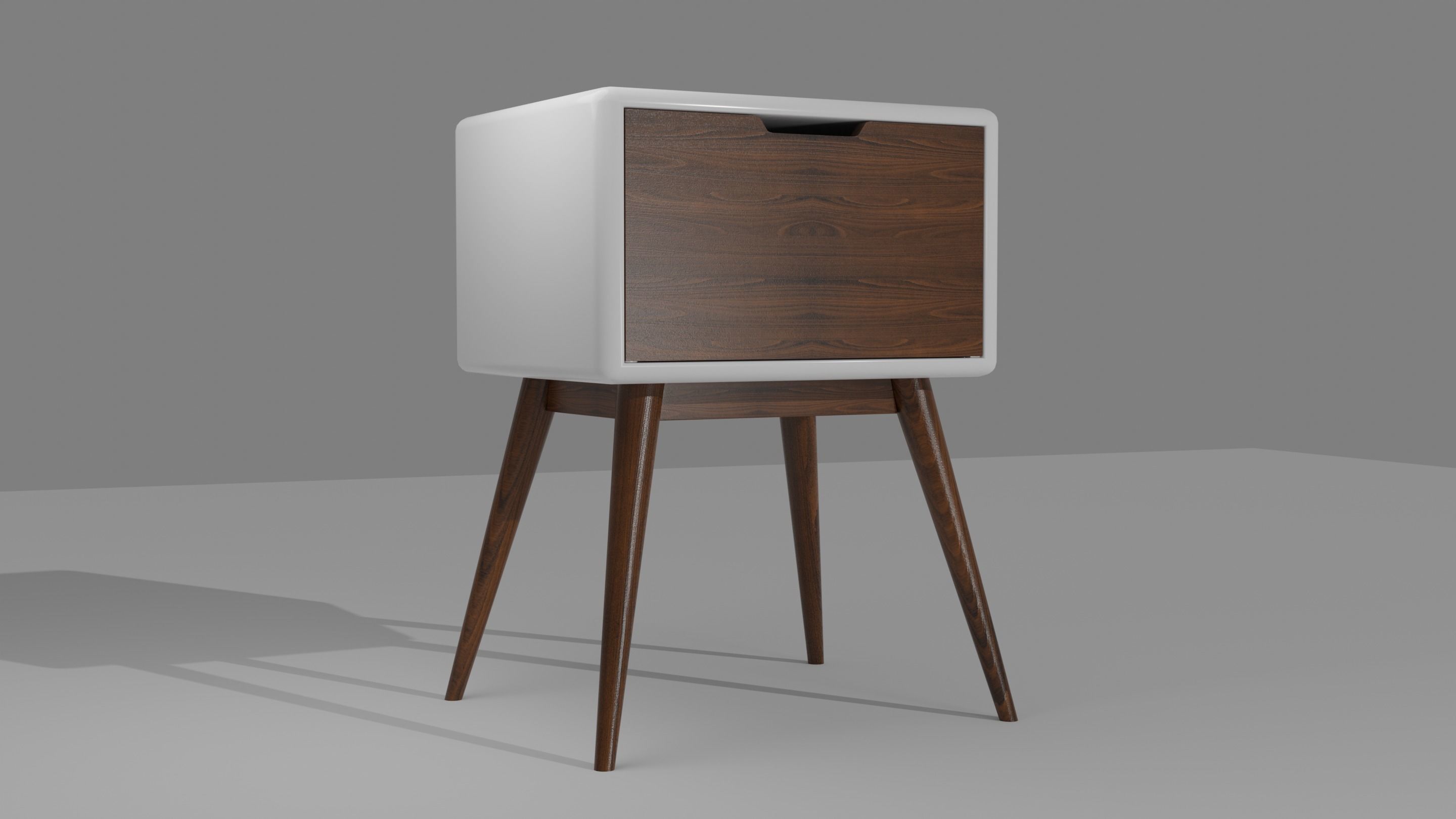 Bedside table 3D model_2