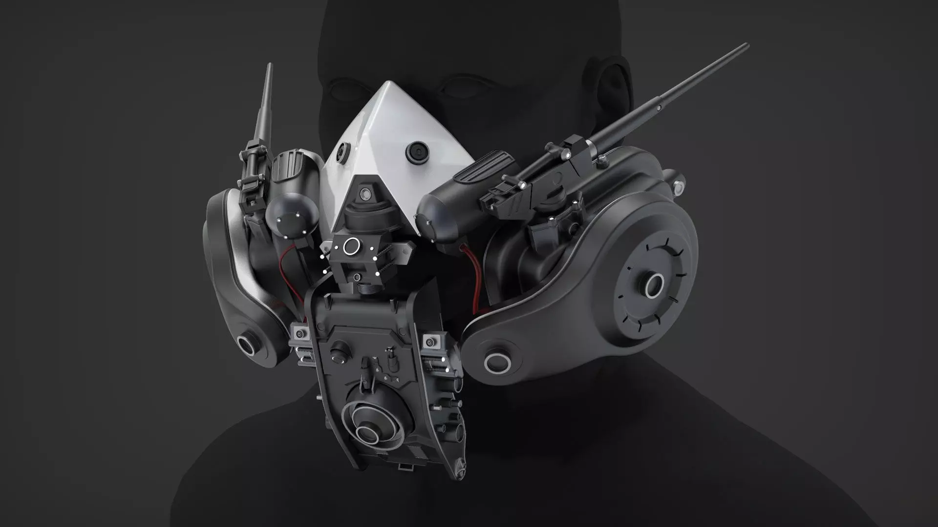 Cyberpunk Mask - Highpoly 3D model_0