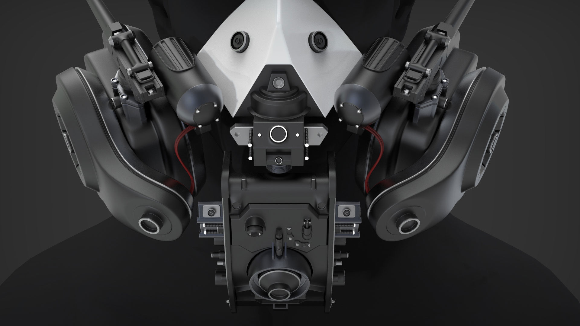 Cyberpunk Mask - Highpoly 3D model_3