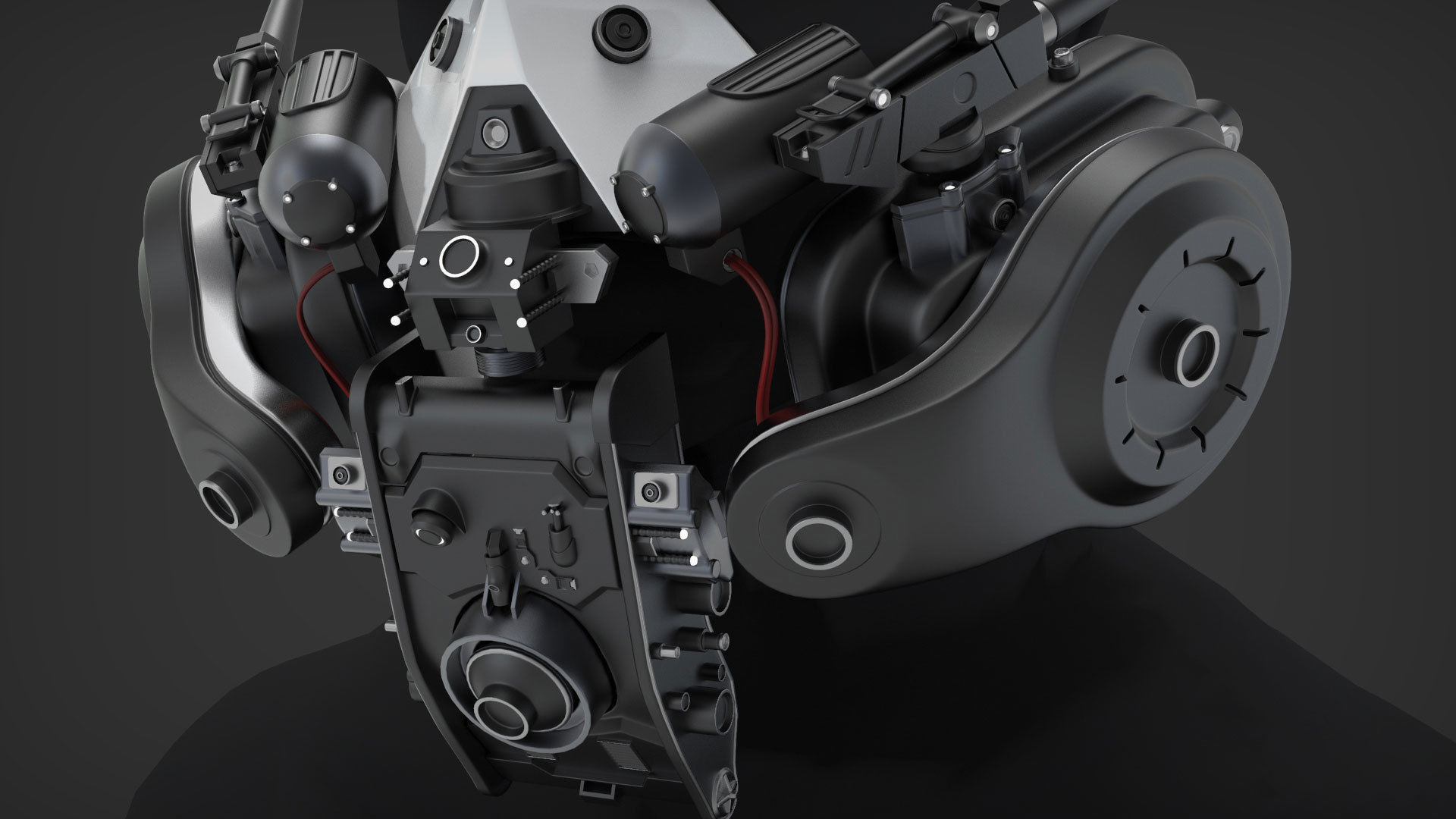 Cyberpunk Mask - Highpoly 3D model_1