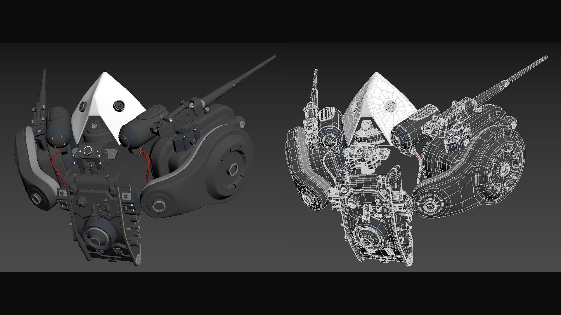 Cyberpunk Mask - Highpoly 3D model_4