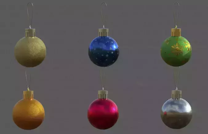 Colored Christmas Balls