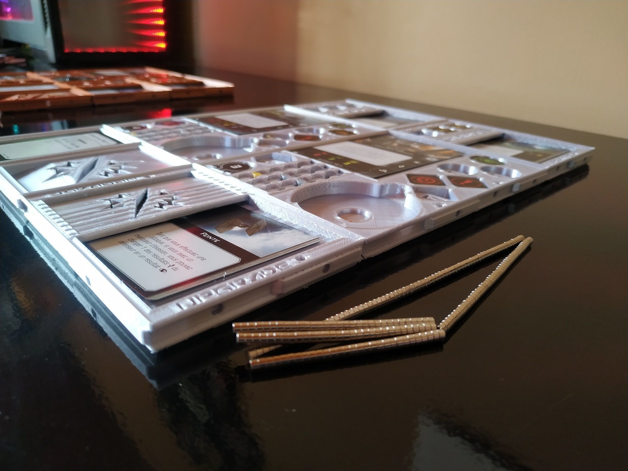X-Wing 2nd Edition - modular dashboard 3D print model_11