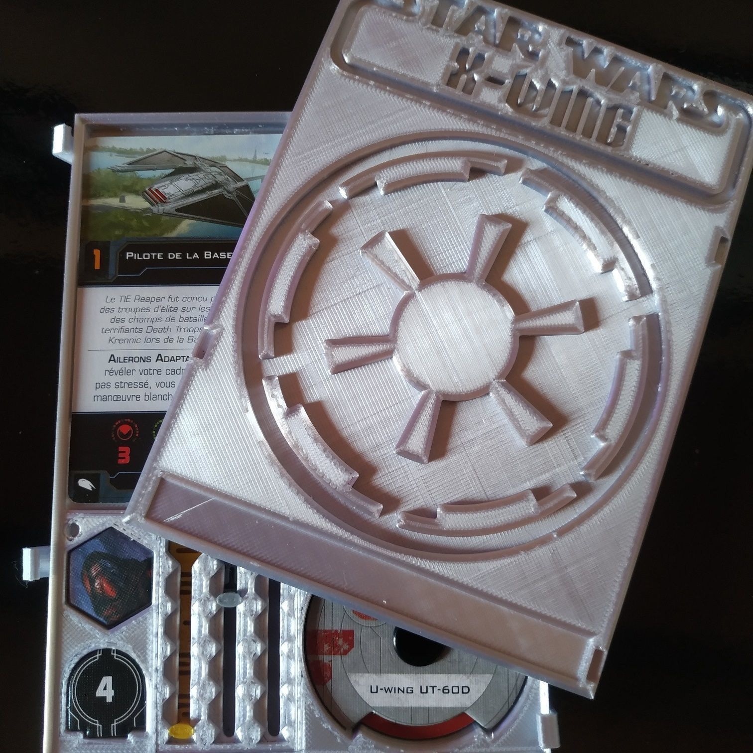 X-Wing 2nd Edition - modular dashboard 3D print model_2