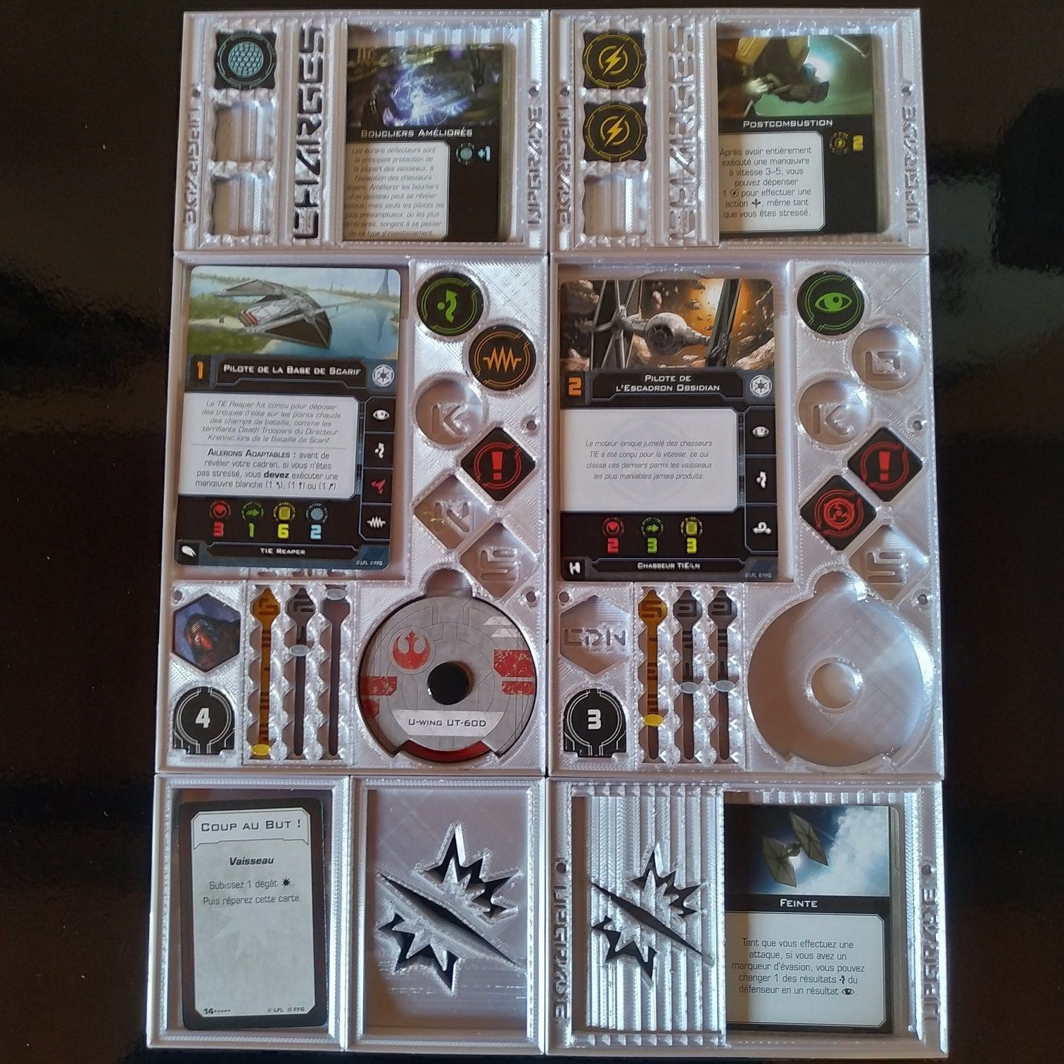 X-Wing 2nd Edition - modular dashboard 3D print model_3