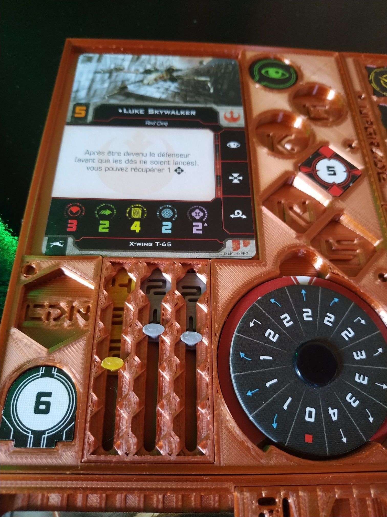 X-Wing 2nd Edition - modular dashboard 3D print model_6