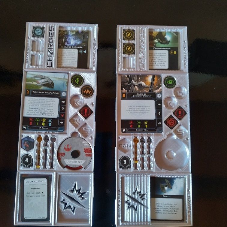 X-Wing 2nd Edition - modular dashboard 3D print model_4