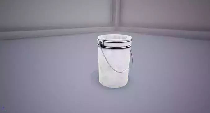 Industrial Bucket Low-poly 3D model