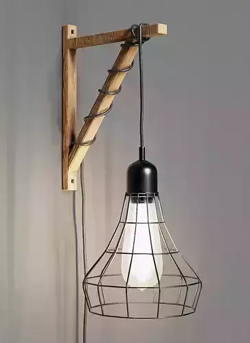 Suspended wall light 3D model
