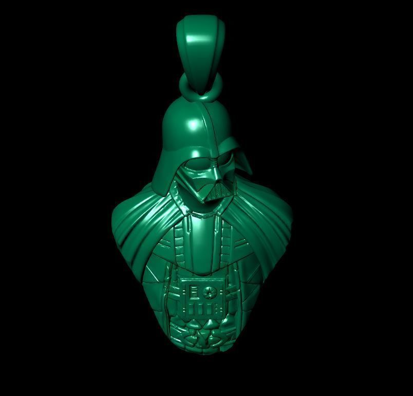 Darth vader - Pendant 3D print model_4