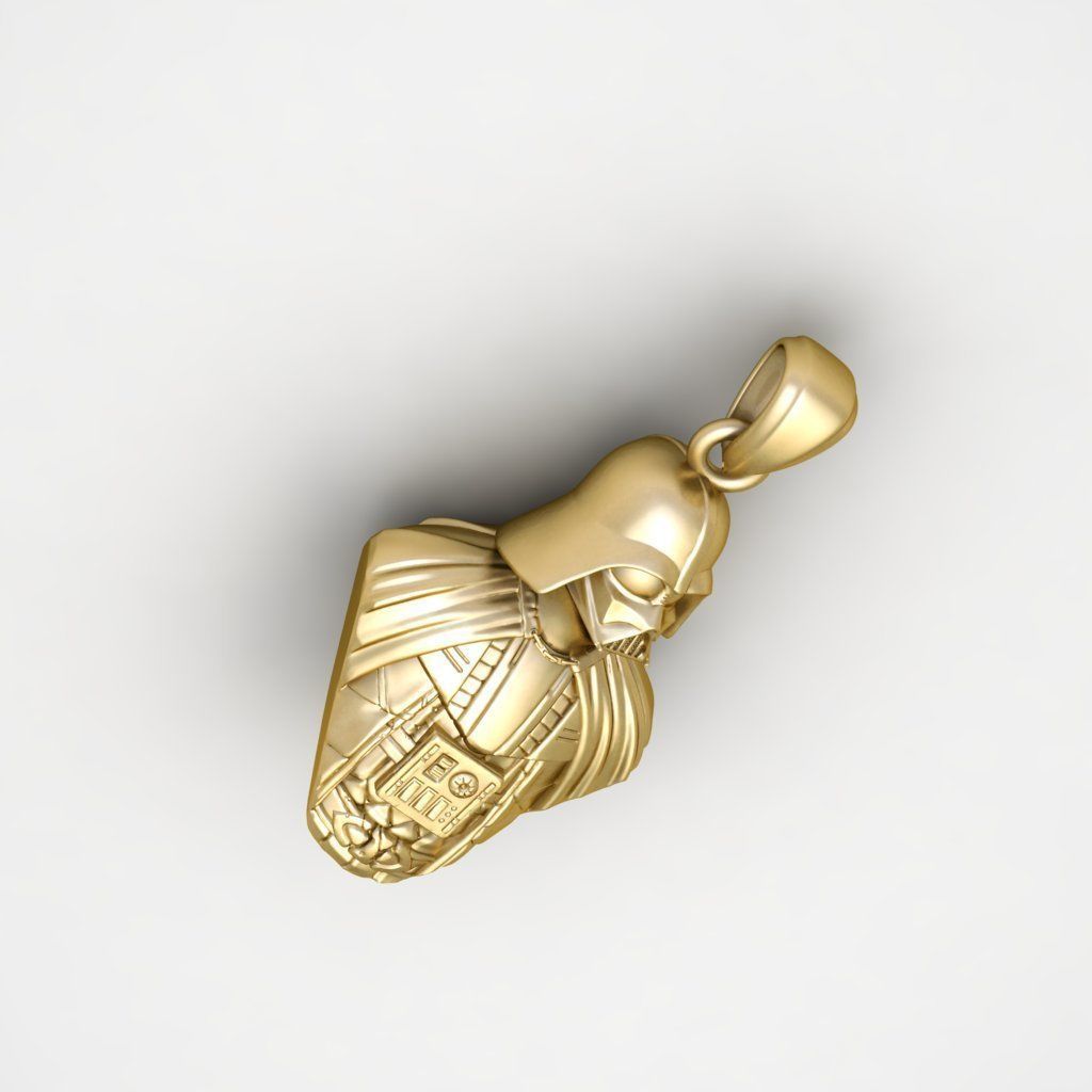 Darth vader - Pendant 3D print model_2
