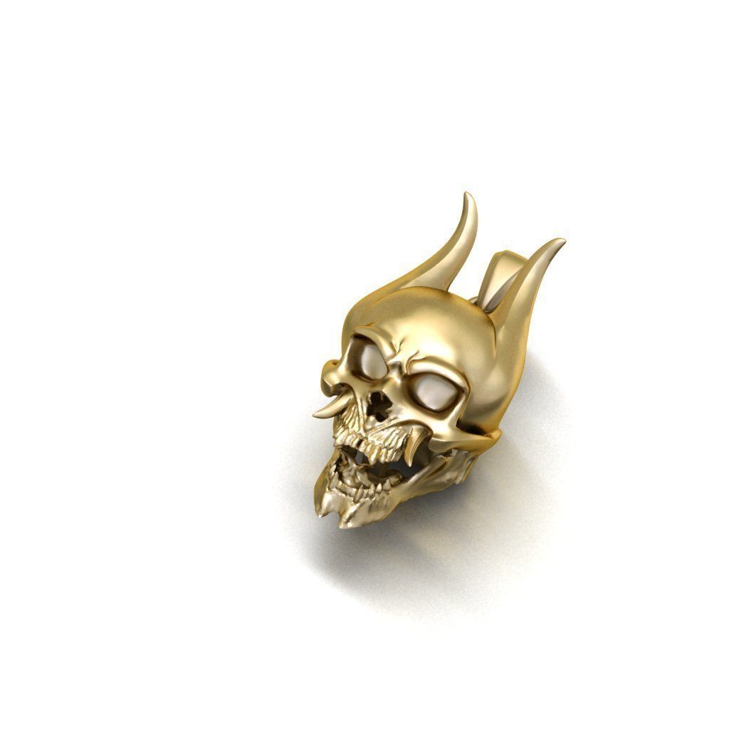 Skull - Pendant 3D print model_1