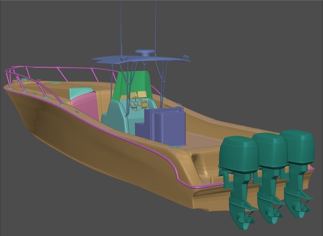 Fishing Boat 3D model_25