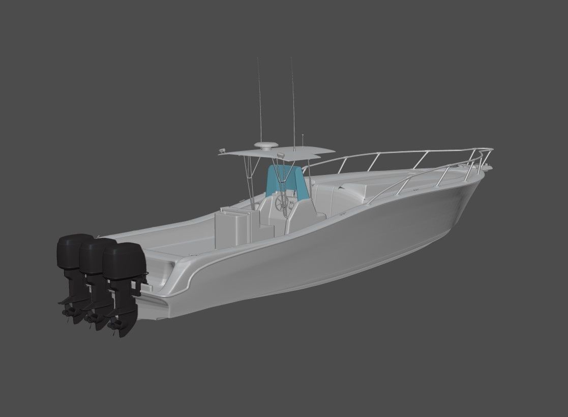 Fishing Boat 3D model_29