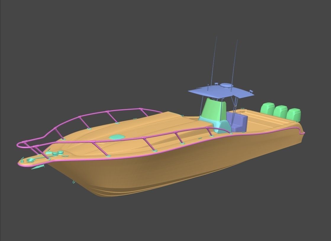 Fishing Boat 3D model_2