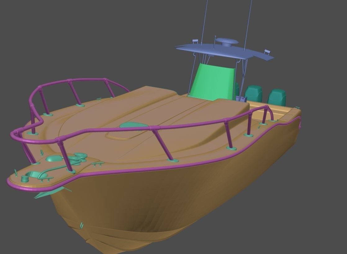 Fishing Boat 3D model_32