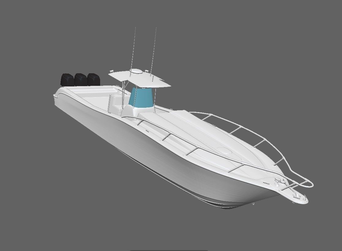 Fishing Boat 3D model_7