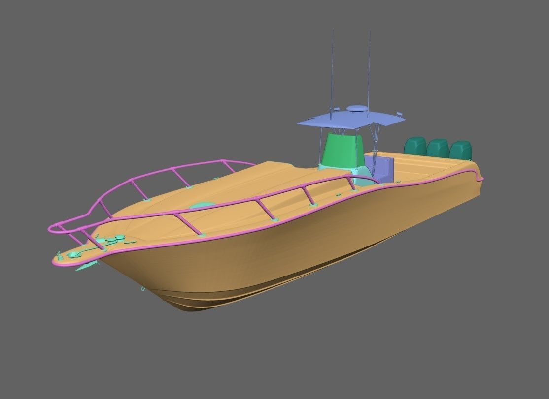 Fishing Boat 3D model_13