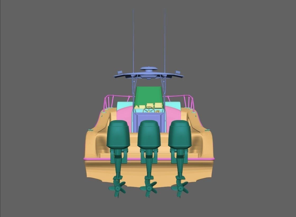 Fishing Boat 3D model_22