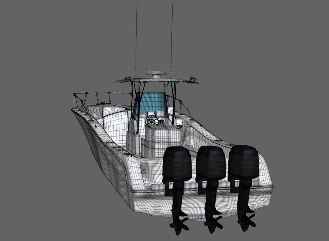 Fishing Boat 3D model_12