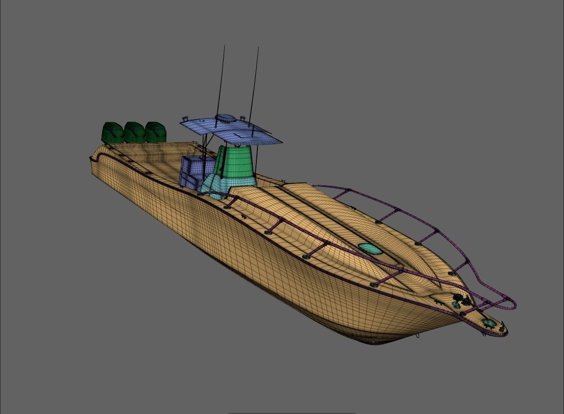 Fishing Boat 3D model_8