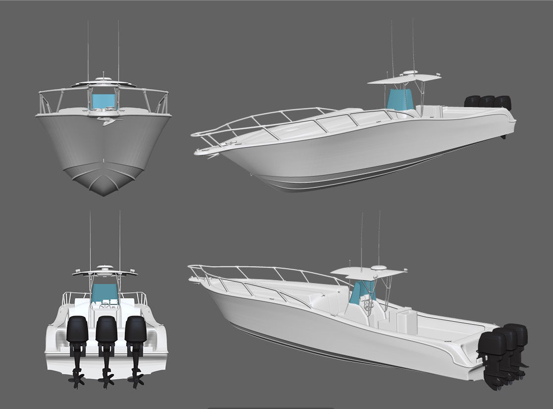 Fishing Boat 3D model_1