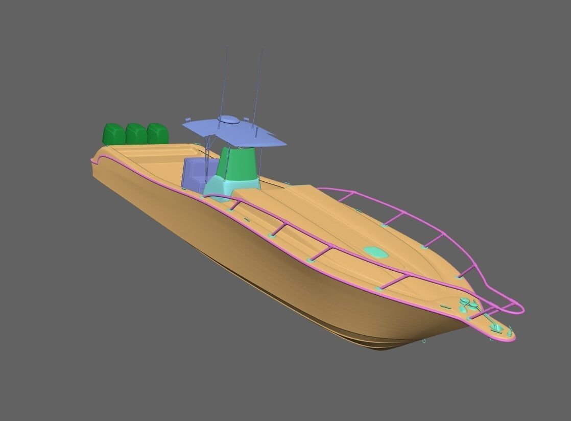Fishing Boat 3D model_9