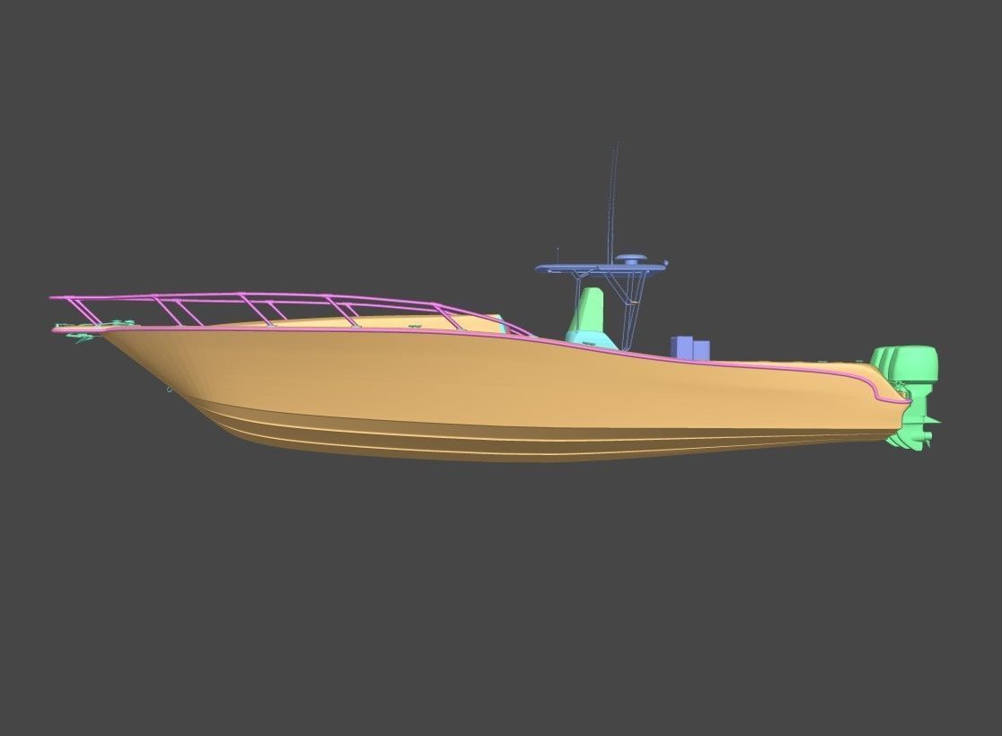 Fishing Boat 3D model_3