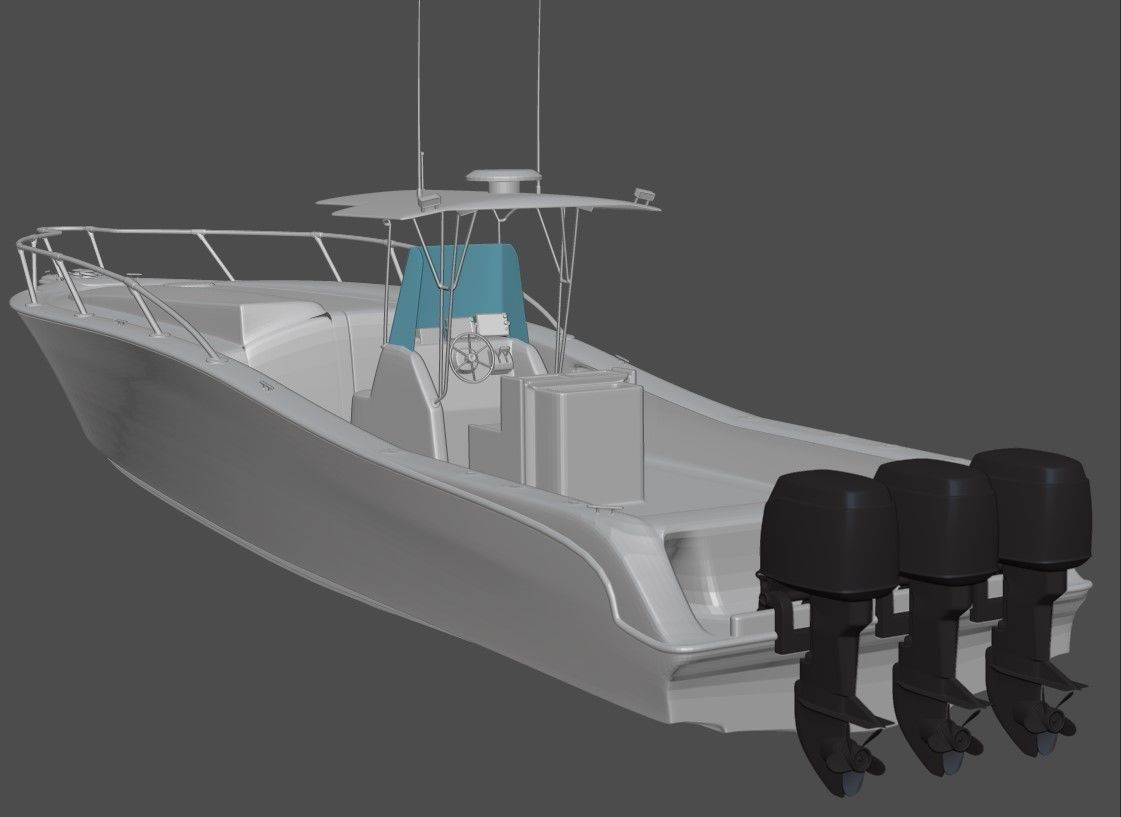 Fishing Boat 3D model_24